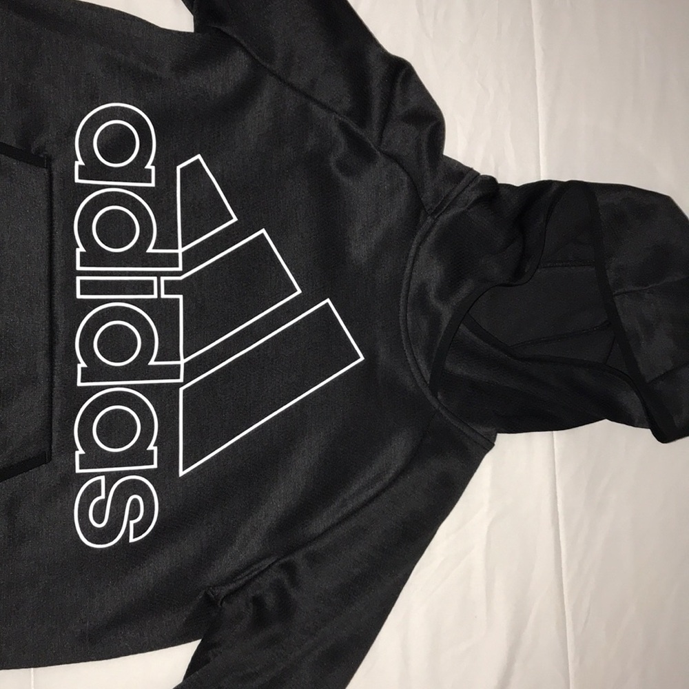 Adidas black hoodie sweater